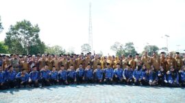 Bupati Lingga Lantik 406 CPNS Formasi 2024: Tegaskan Loyalitas, Tegur Pegawai Malas, dan Dorong Inovasi ASN Muda | f. Diskominfo Lingga