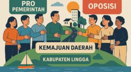 Gambar ilustrasi antara pihak pro pemerintah dan pihak oposisi yang memiliki tujuan yang sama yaitu pembangunan kabupaten Lingga lebih baik lagi kedepannya | f. Red