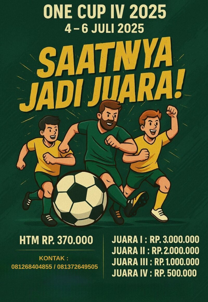 One Cup Futsal IV Siap Digelar, 32 Tim Bertarung Rebut Piala Bergilir dalam Ajang Bergengsi Kab. Lingga | f. Red