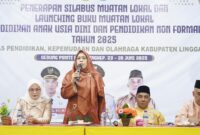 Ketua Dekranasda Lingga Hj. Feby Sarianty Novrizal Nyatakan Dukungan Penuh pada Peluncuran Buku Muatan Lokal, Pemerintah Daerah Komitmen Lestarikan Nilai Budaya Sejak Dini | f. Sahib