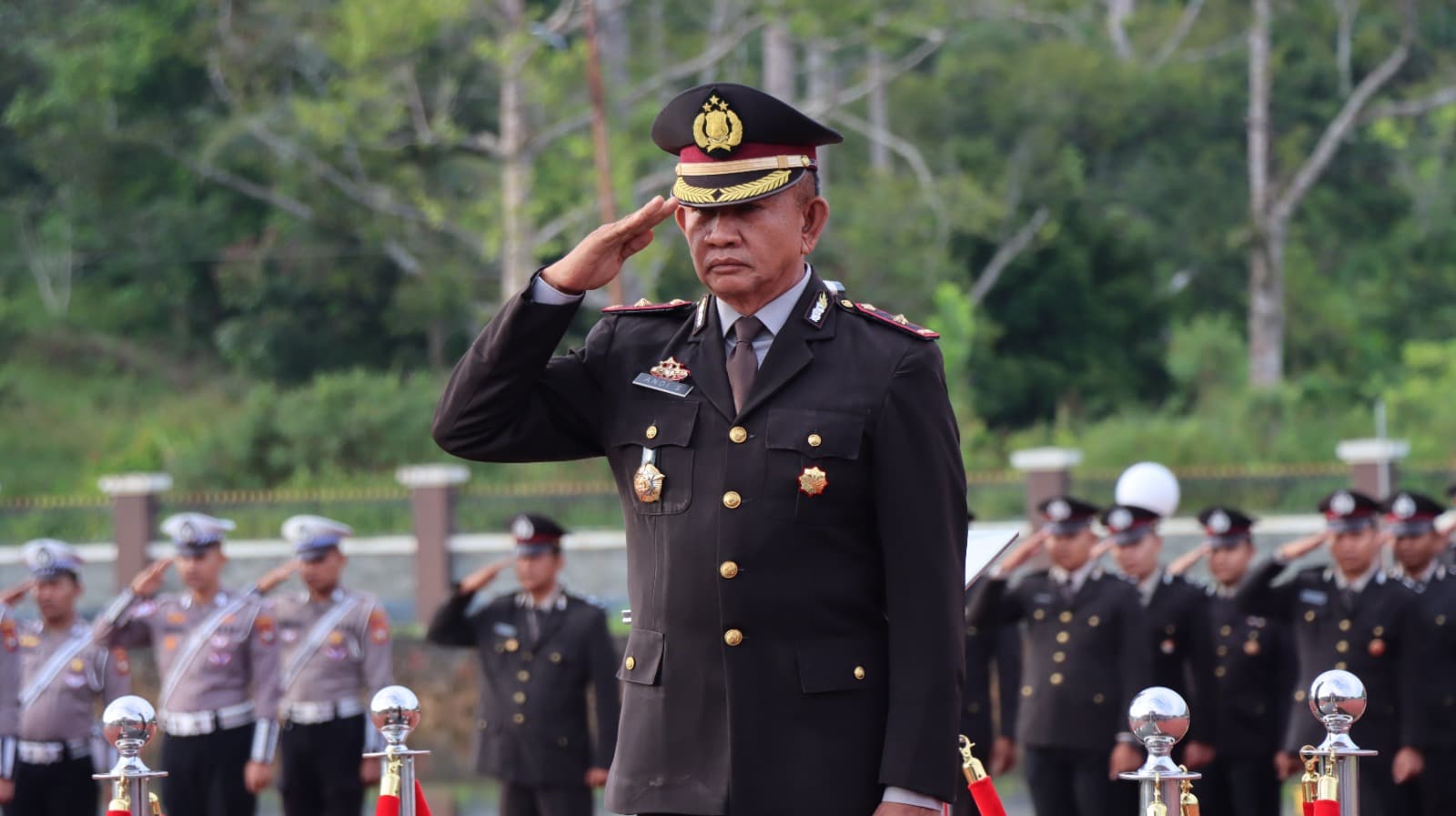 Wakapolres Lingga, KOMPOL Andi Sutrisno, A.Md., S.H., M.H pimpin upacara Peringatan Hari Lahir Pancasila | f. Red