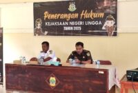 Kegiatan penyuluhan hukum oleh Kejari Lingga di Kec. Singkep Barat | f. Red