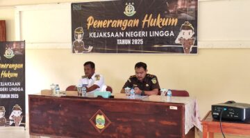 Kegiatan penyuluhan hukum oleh Kejari Lingga di Kec. Singkep Barat | f. Red