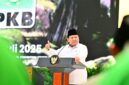 Presiden Prabowo Subianto menegaskan komitmennya terhadap pelaksanaan Pasal 33 Ayat 2 Undang-Undang Dasar 1945 dalam sambutannya pada Peringatan Hari Lahir ke-27 Partai Kebangkitan Bangsa (PKB) pada Rabu, 23 Juli 2025 di Jakarta Convention Center. Foto: BPMI Setpres