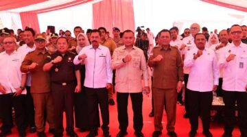 Pemerintah melalui Desk Koordinasi Peningkatan Penerimaan Devisa Negara (PPDN), secara resmi meluncurkan program Pemanfaatan Sisa Stockpile Bijih Bauksit di Provinsi Kepulauan Riau, Senin (28/07/2025) | f. Kejati Kepri