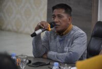 Rapat pembahasan kerja sama Sentra IKM Kelapa Resang dipimpin Asisten II Setda Lingga di Kantor Bupati | f. Diskominfo Lingga