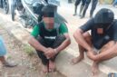 Rusli mengenakan baju berwarna hijau yang sebelumnya mendekam di sel Polsek Singkep Barat karena kasus pembongkaran rumah, dilaporkan berhasil melarikan diri dari dalam tahanan | f. Red