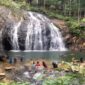 Air terjun resun yang terletak di Desa Resun Kecamatan Lingga Utara | f. Wandy