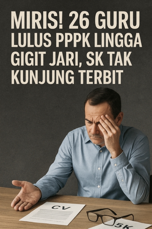 Ilustrasi guru honorer menunggu kepastian SK PPPK | f. Red