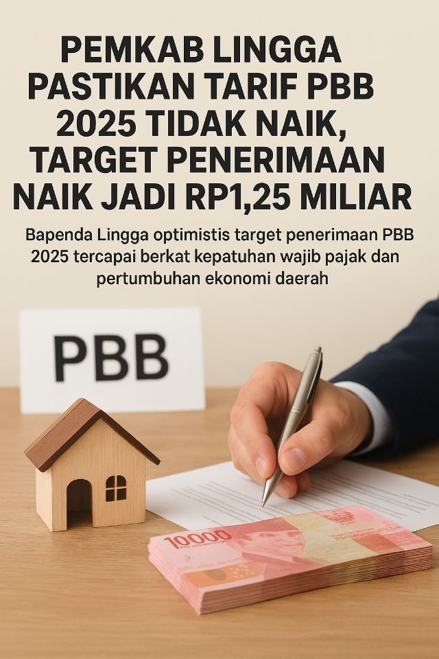 Pemkab Lingga Pastikan Tarif PBB 2025 Tak Naik, Target Penerimaan Naik Jadi Rp1,25 Miliar | f. Ilustrasi Redaksi