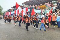 Pemuda Pancasila Lingga Tunjukkan Semangat Juang di Pawai Pembangunan HUT RI ke-80 | f. Cahyo