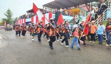 Pemuda Pancasila Lingga Tunjukkan Semangat Juang di Pawai Pembangunan HUT RI ke-80 | f. Cahyo