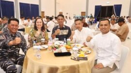 Danlanal Dabo Singkep Hadiri Syukuran Validasi Organisasi Kodaeral IV Batam | f. Lanal Dabo Singkep
