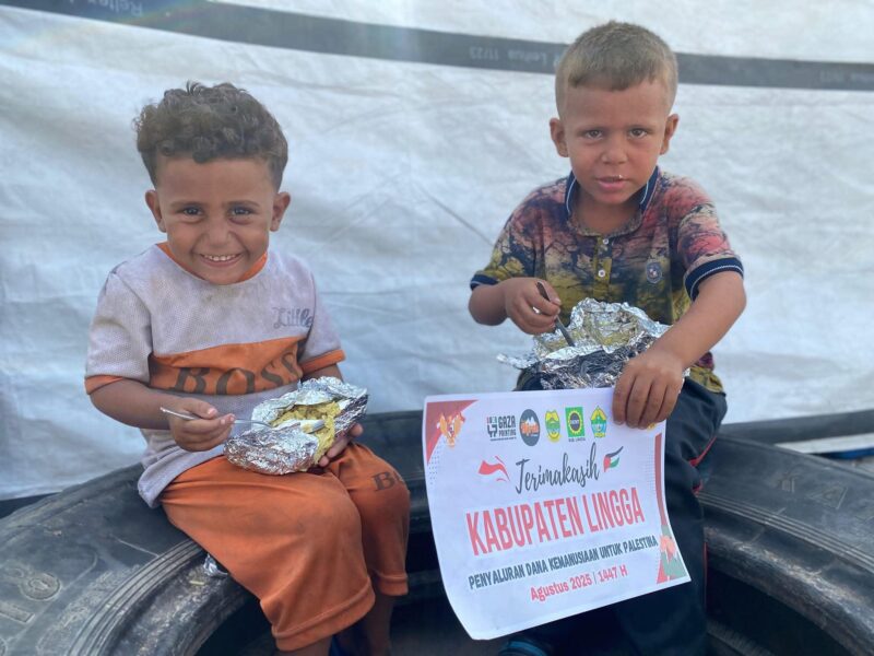 Tetes Air Mata Syukur dari Gaza: Palestina Sampaikan Terima Kasih Mendalam untuk Kabupaten Lingga | f. Gaza Printing