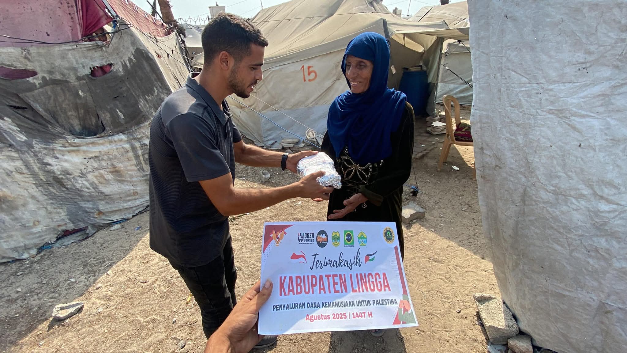 Tetes Air Mata Syukur dari Gaza: Palestina Sampaikan Terima Kasih Mendalam untuk Kabupaten Lingga | f. Gaza Printing
