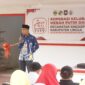 Wakil Bupati Lingga, Novrizal, secara resmi meresmikan Koperasi Merah Putih (KMP) Kelurahan Dabo, Kamis (14/8/2025) | f. Wandy
