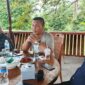 Kasat Polairud IPTU Lundu Herryson Sagala gelar konferensi pers terkait temuan minuman jenis bir kaleng pada kejadian pickup terguling di pelabuhan Roro jagoh | f. Cahyo