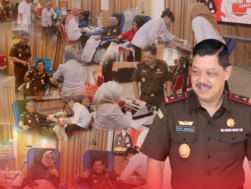 Kejati Kepri Gelar Donor Darah Bersama PMI Tanjungpinang, Sambut Hari Lahir Kejaksaan ke-80 Tahun 2025 | f. Penkum Kejati Kepri