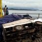 Mobil Pickup Over Load terbalik di Pelabuhan Roro Jagoh | f. Gfr