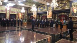 Wamenhan RI Donny Ermawan Lantik 15 Pejabat Pimpinan Tinggi di Kementerian Pertahanan | f. Kemhan