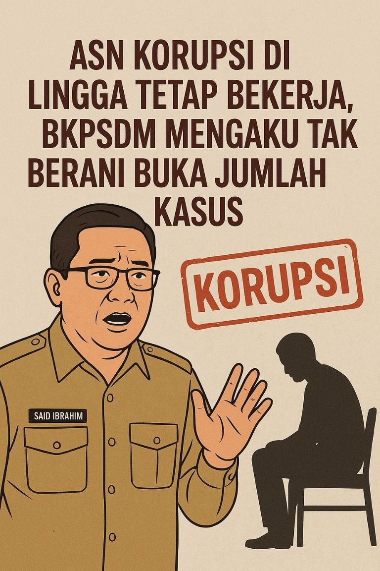 ASN Korupsi di Lingga Tetap Bekerja, BKPSDM Mengaku Tak Berani Buka Jumlah Kasus | f. Red