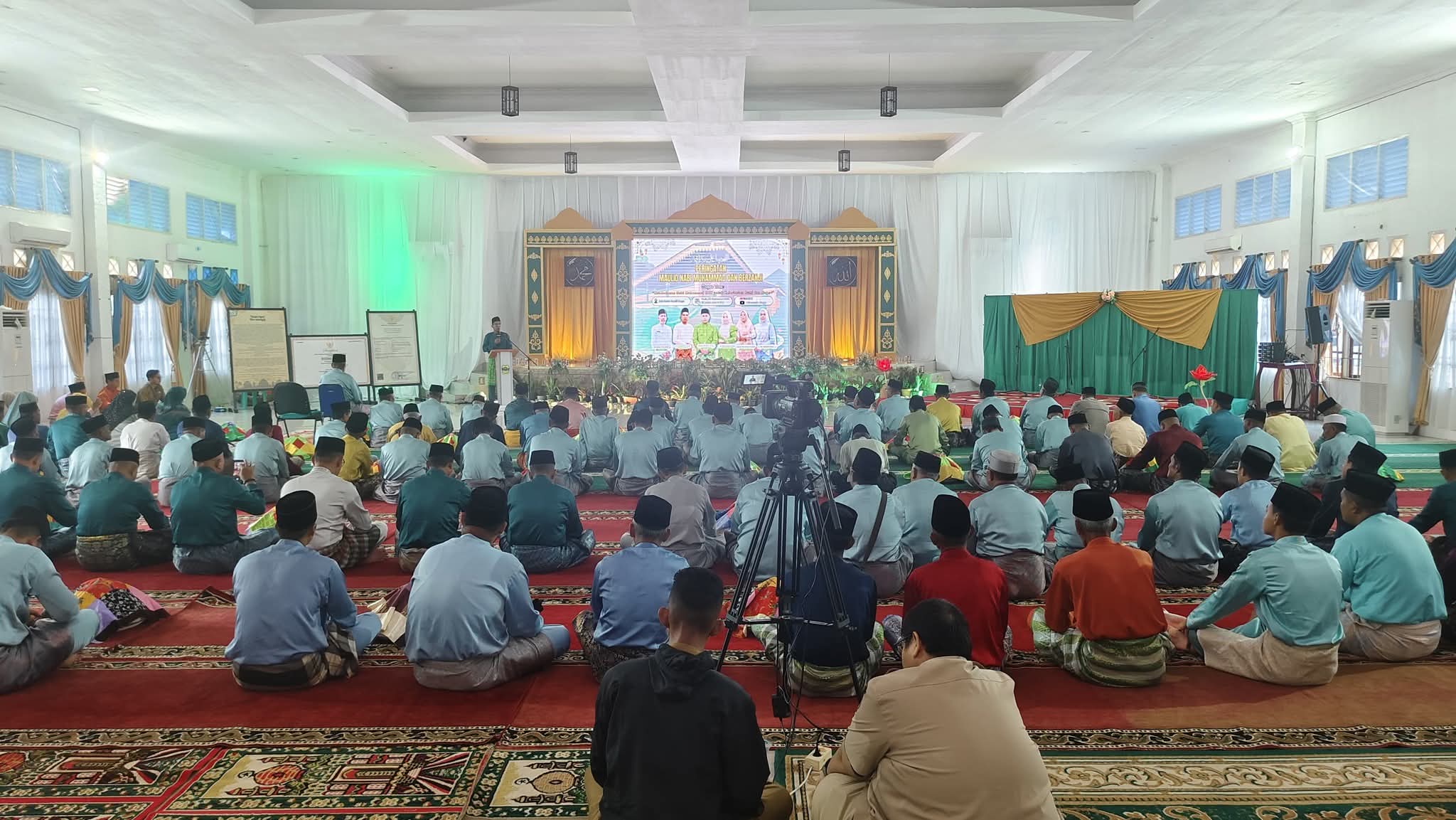 Pemkab Lingga Gelar Peringatan Maulid Nabi Muhammad SAW 1447 H, Tradisi Barzanji Jadi Warisan Budaya Takbenda | f. Diskominfo Lingga