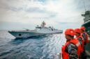 KRI Brawijaya-320 dan KRI Diponegoro-365 Latihan di Laut Jawa Jelang HUT TNI | f. Puspen TNI