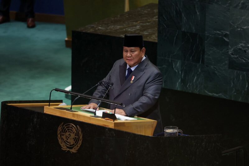 Presiden Prabowo Hadiri Konferensi Internasional di PBB, Tegaskan Dukungan Indonesia untuk Solusi Dua Negara Palestina-Israel | f. BPMI Setpres