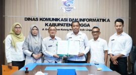 Diskominfo dan Dinsos Lingga Teken MoU Fasilitasi Informasi Layak Anak | f. Diskominfo Lingga