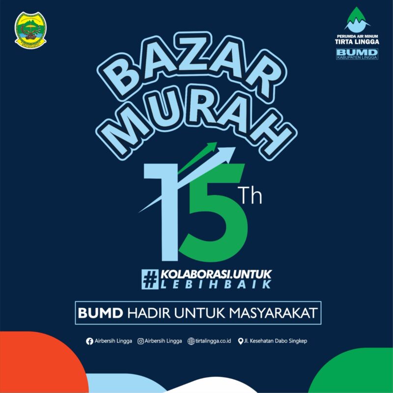 Bazar Murah PDAM Tirta Lingga di Kabupaten Lingga | f. Red