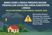 BMKG Dabo Lingga Prediksi Musim Penghujan Akan Melanda Kabupaten Lingga Mulai November 2025 hingga Januari 2026 | f. Redaksi