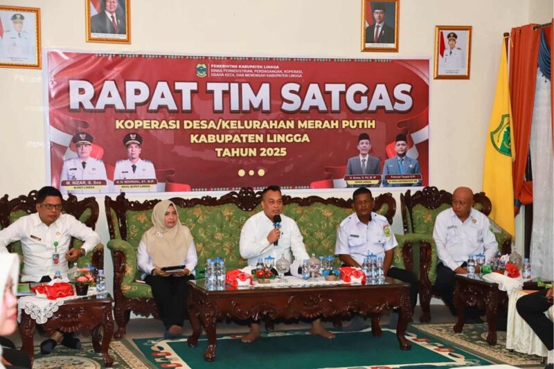 Pesan Tegas Pemkab. Lingga Pada Rapat Tim Satgas KDKMP di Dabo Singkep | f. Diskominfo Lingga