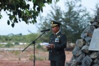 HUT ke-80 TNI di Lingga: Semangat Patriotisme Menggema di Lapangan Puslatpurmar 09 Dabo Singkep | f. Arnel