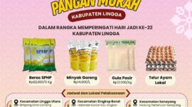 Gerakan Pangan Murah Digelar di 13 Kecamatan, Sambut Hari Jadi ke-22 Kabupaten Lingga | f. Diskominfo Lingga