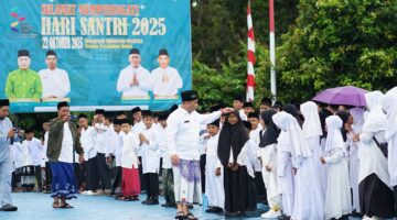 Bupati Nizar Ajak Santri Melek Teknologi di Apel Hari Santri 2025 Kabupaten Lingga | f. Diskominfo Lingga