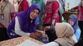 Feby Sarianty Novrizal Tinjau Posyandu Semangka di Bukit Langkap, Dorong Layanan Rutin dan Pencegahan Stunting di Lingga Timur | f. Diskominfo Lingga