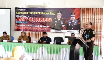 Kejati Kepri, Kampanye Anti Korupsi, Bersatu Melawan Korupsi Indonesia Maju, Sosialisasi Anti Korupsi Bintan, Penerangan Hukum Kejati Kepri, Pencegahan Tindak Pidana Korupsi | f. Kejati Kepri