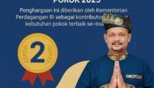 Lingga Raih Peringkat 2 Terbaik Nasional dalam Pemantauan Kebutuhan Pokok 2025 | f. Redaksi
