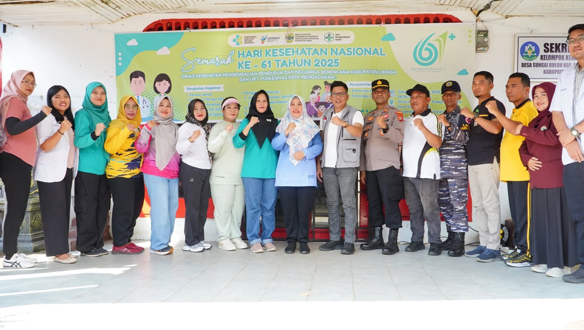 Gemuruh Semangat HKN ke-61 di Lingga: 14 Puskesmas Gelar Baksos Serentak, Ratusan Warga Tumpah Ruah di Sungai Buluh | f. Diskominfo Lingga