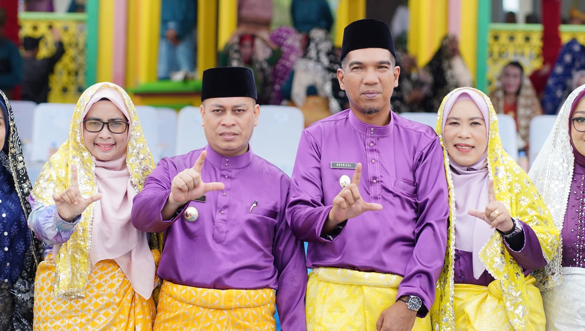 Upacara HUT Kabupaten Lingga ke-22 Berlangsung Khidmat di Dataran Sultan Abdulrahman Syah | f. Diskominfo Lingga