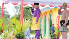 Upacara HUT Kabupaten Lingga ke-22 Berlangsung Khidmat di Dataran Sultan Abdulrahman Syah | f. Diskominfo Lingga