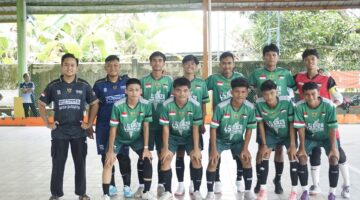 Squad Gaza Atk FC pada pembukaan turnamen LMG CUP II 2025 | f. Redaksi