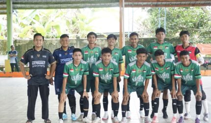 Squad Gaza Atk FC pada pembukaan turnamen LMG CUP II 2025 | f. Redaksi
