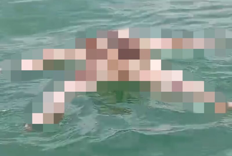 Warga Pulau Lalang Heboh, Sesosok Mayat Pria Ditemukan Mengapung di Laut | f. Red