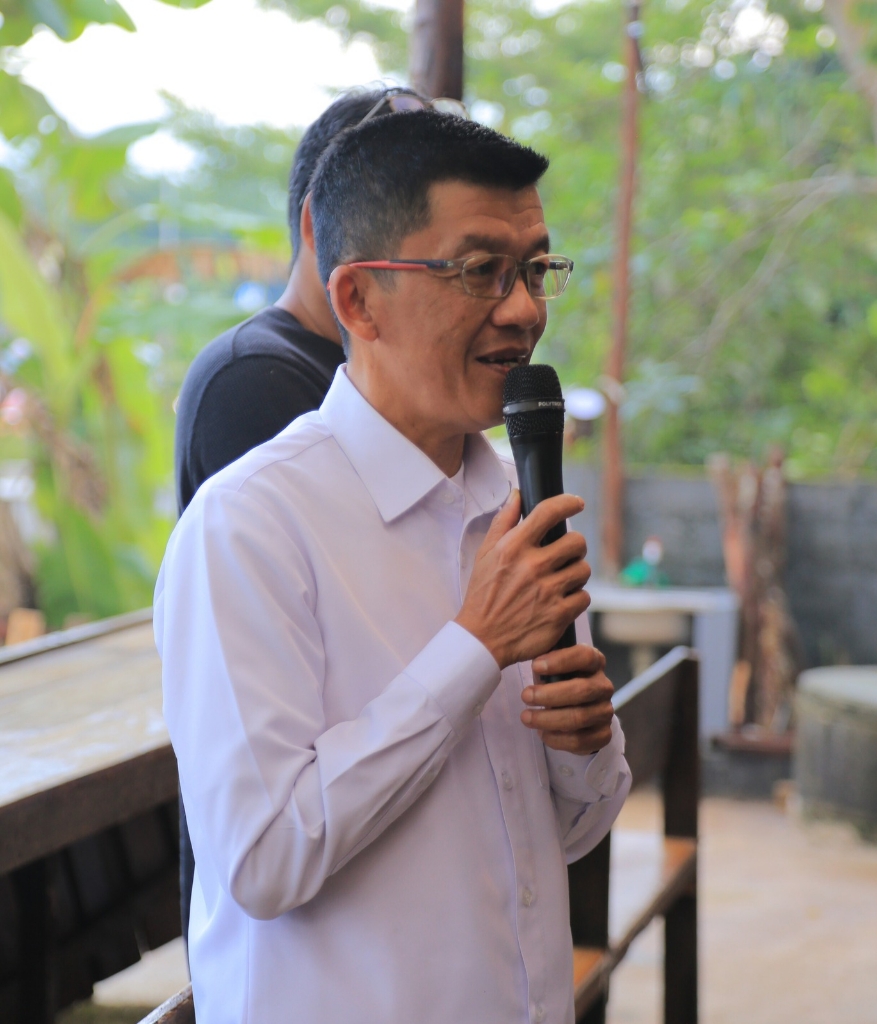 Hasan, Kepala Dinas Pariwisata Provinsi Kepri menyebut kehadiran Rimpang Kopi & Herbal menambah destinasi kuliner di Kepulauan Riau, khususnya di Tanjungpinang | f. Redaksi