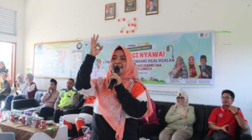 Bupati Lingga dan Bunda Genre Hadiri Sosialisasi Forum Genre di SMAN 1 Singkep Pesisir | f. Redaksi