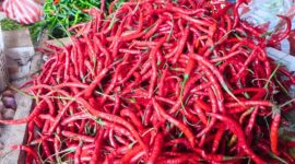 Komoditi bahan pokok di pasar Dabo Singkep terpantau stabil | f. Redaksi