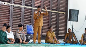 Pemerintah Kabupaten Lingga meresmikan Masjid Al-Hijrah di Jalan Istana Kota Baru, dirangkai Sholat Zuhur bersama dan pelepasan Mubaligh Ramadhan PMKL 1447 H / 2026 M | f. Diskominfo Lingga