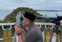 Hasil rukyatul hilal menunjukkan posisi bulan masih di bawah ufuk; Kemenag Lingga kirim laporan resmi ke pusat sebagai bahan penetapan 1 Ramadan 1447 Hijriah | f. Diskominfo Lingga