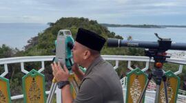 Hasil rukyatul hilal menunjukkan posisi bulan masih di bawah ufuk; Kemenag Lingga kirim laporan resmi ke pusat sebagai bahan penetapan 1 Ramadan 1447 Hijriah | f. Diskominfo Lingga